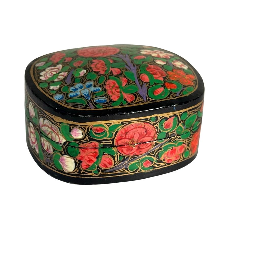 Kashmiri Papier-Mache Trinket Box Vibrant
